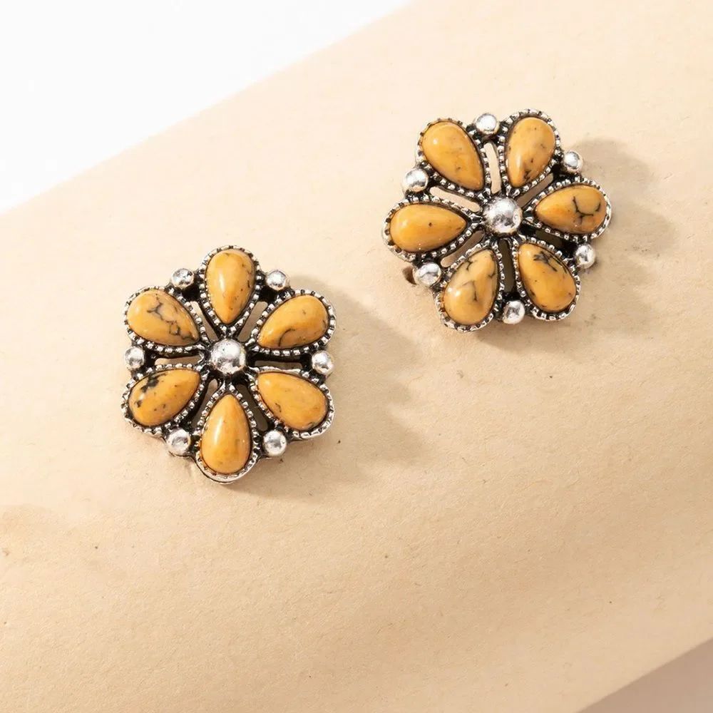 Boho flower Earrings #2134